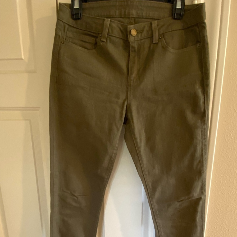 Michael Kors green skinny jeans